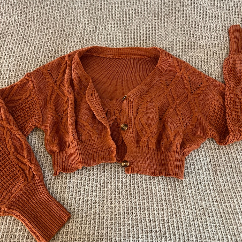 Women's cropped Knit Sweater